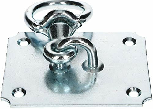 KOTARBAU Hak sufitowy 130 mm x 100 mm, obracany o 360°, uchwyt sufitowy, zawieszenie fotela wiszącego, hamaka, worka bokserskiego, udźwig do 300 kg - obrazek 6