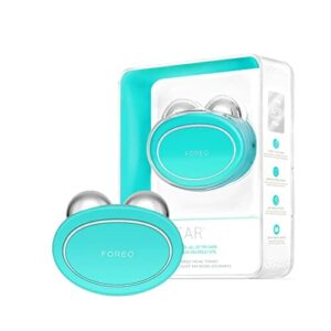 FOREO BEAR Inteligentne urządzenie do podnoszenia twarzy z mikroprądem | Reduktor podwójnego podbródka | Rzeźbiarka twarzy i ćwiczenie szczęk | Natychmiast widoczne nieinwazyjne podnoszenie twarzy | Przeciwstarzeniowe | Bezpieczny i bezbolesny | miętowy