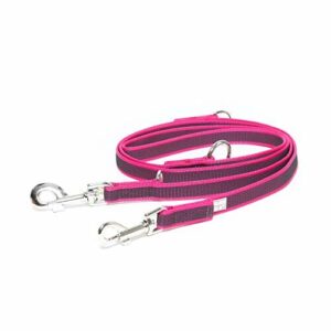 IDC Color & Gray regulowana smycz z podwójnym karabińczykiem, 20 mm x