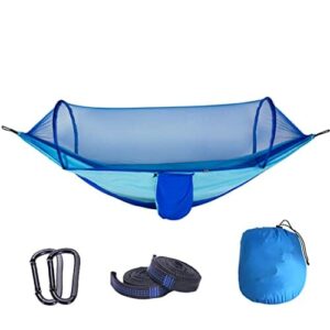 Hamak z automatyczną moskitierą, 290x140cm, nylonowa nośność 300kg