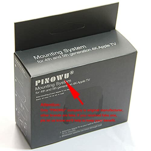 Pinowu uchwyt na ścianę kompatybilny z Apple Smart TV 4 / 4K z etui Si - obrazek 4