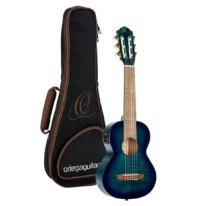 Ortega Guitars Travel Guitar Electro-Acoustic - Seria Mini Travel - Ma