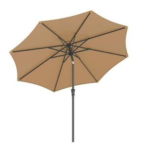 SONGMICS Parasol, Ø 300 cm, parasol ogrodowy, parasol rynkowy, ochrona