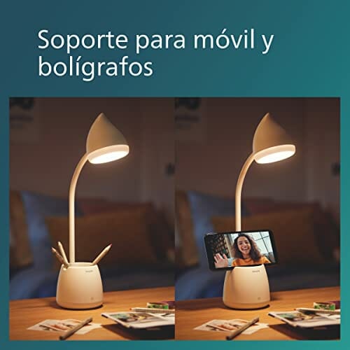 Philips Lampa na Biurko, Biały, 15.5 x 9.5 x 39 cm - obrazek 4