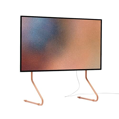 Pedestal Sway stojak pod telewizor o przekątnej od 40 do 70 cali | wysokiej jakości podstawka pod telewizor do salonu | wysoki stojak na telewizor | wyjątkowy stojak na telewizor | podwyższenie telewizora (różowy) - obrazek 7