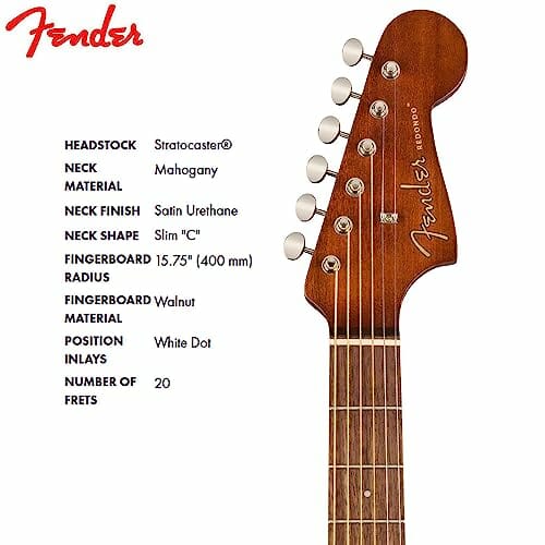 Fender Gitara akustyczna Redondo Player - naturalna - obrazek 4