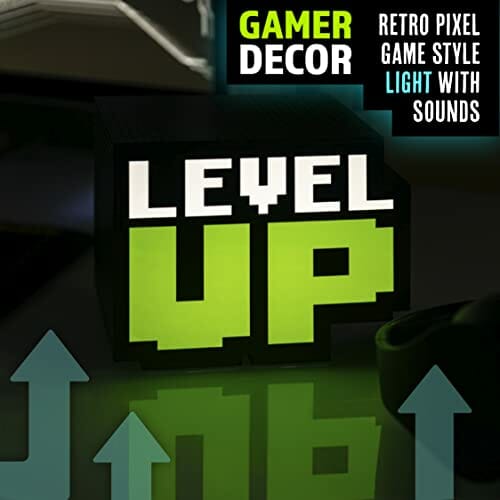 Paladone Level Up Light z dźwiękiem retro gamingowy styl zasilany bateriami - obrazek 8