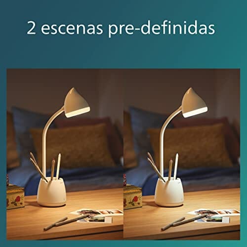 Philips Lampa na Biurko, Biały, 15.5 x 9.5 x 39 cm - obrazek 6