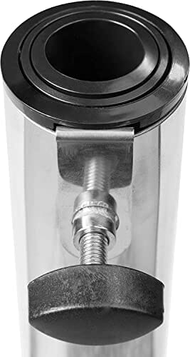 Doppler Granit Sockel 25 kg – Hochwertiger Sonnenschirmständer mit Edelstahlrohr – Quadratisch – 37cmx38cmx5.5 cm - obrazek 2