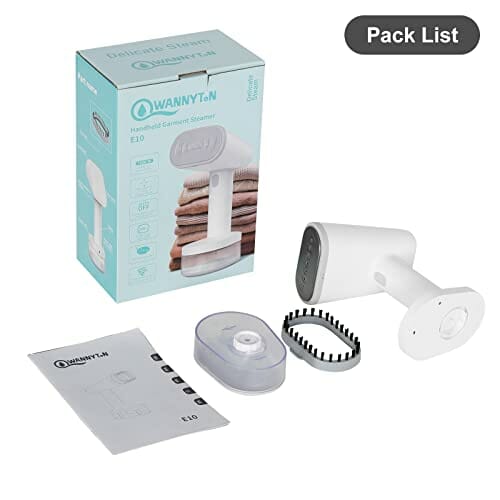 WANNYTON Prostownica parowa żelazko parowe podróżne żelazko parowe żelazko ręczne z funkcją samooczyszczania żelazko podróżne ze szczotką parową 250 ml 1600 W na wakacje w gospodarstwie domowym podróż służbowa - obrazek 2