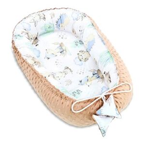 Ciepły kokon niemowlęcy 90x50 cm - przytulankowy kokon niemowlęcy koko