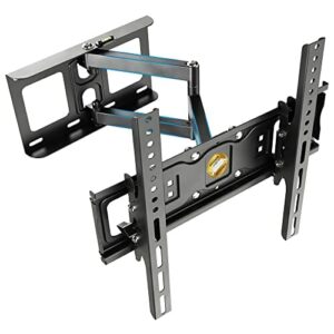 RICOO Uchwyt ścienny do telewizora, wychylny, do telewizorów o przekątnej ekranu 32 – 55 cali, uniwersalny uchwyt do telewizora S6144, uchwyt ścienny na telewizor 55 cali + do 50 kg, maks. VESA 400 x 400 mm