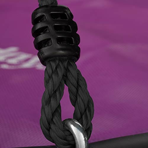 Relaxdays Okrągła huśtawka wisząca, dla dzieci i dorosłych, regulowana - obrazek 4