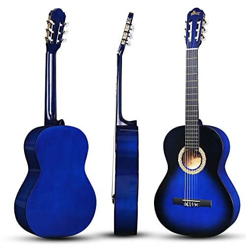 Winzz Z 80 cm gitara klasyczna 4/4 rozmiar dla dorosłych dzieci zestaw - obrazek 6