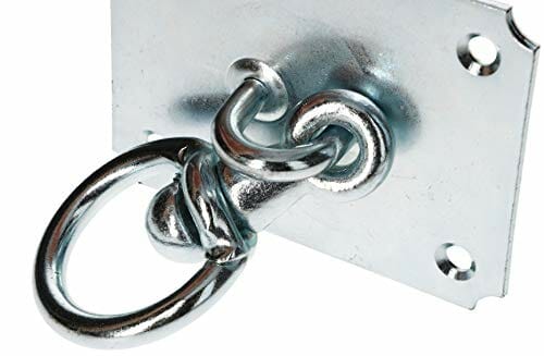 KOTARBAU Hak sufitowy 130 mm x 100 mm, obracany o 360°, uchwyt sufitowy, zawieszenie fotela wiszącego, hamaka, worka bokserskiego, udźwig do 300 kg - obrazek 4