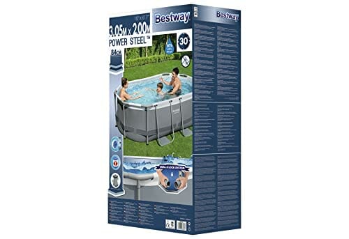 Bestway Power Steel Pools - Oval Basen, Wielokolorowy, 3.05M X 2.00M X 84Cm - obrazek 8