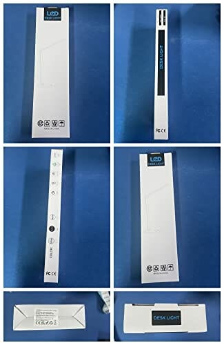 Wielofunkcyjna lampa biurkowa LED, dotykowa, ściemniana, składana, ochrona wzroku, do biura, o świetle dziennym, 5 trybów oświetlenia i 5 poziomów jasności, światło dzienne, timer i ładowanie USB - obrazek 2