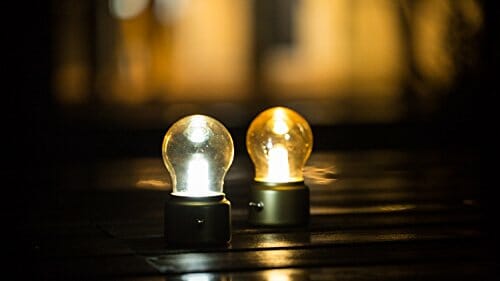 z żarówką retro USB Ładowalna lampka nocna LED Mini Lampka nocna na bi - obrazek 5