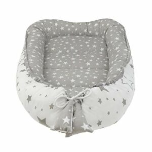 Nido Felice Kokon dwustronny, wielofunkcyjny, ergonomiczny przewijak do przewijania, hipoalergiczny, oddychający, certyfikat Öko-Tex, 100% bawełna, 100% UE