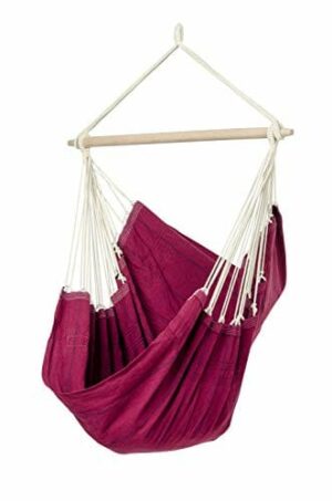 Amazonas Hamak az-2030244 wiszący fotel artystyczny, wino, 130 x 110 x 160 cm