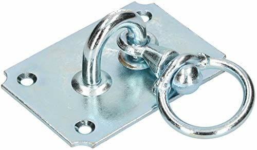 KOTARBAU Hak sufitowy 130 mm x 100 mm, obracany o 360°, uchwyt sufitowy, zawieszenie fotela wiszącego, hamaka, worka bokserskiego, udźwig do 300 kg - obrazek 8