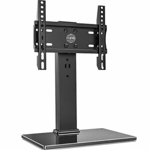 FITUEYES Uniwersalny stojak pod telewizor na stół 19-112 cm stojak pod telewizor obrotowy regulacja wysokości czarny maks. VESA 200 x 200 mm
