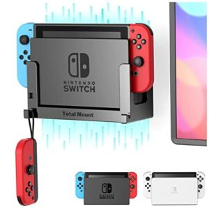 TotalMount Uchwyt ścienny do Nintendo Switch z poziomicą i zarządzaniem ciepłem Uchwyt konsoli do montażu na ścianie