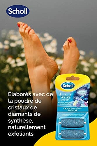 Scholl Velvet Smooth 3040254 Rolki do Pilnika, Niebieski, 2 szt. - obrazek 6