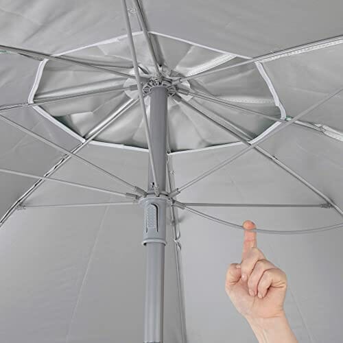 AKTIVE 62274, składany i odchylany parasol plażowy przeciwwiatrowy, ni - obrazek 2