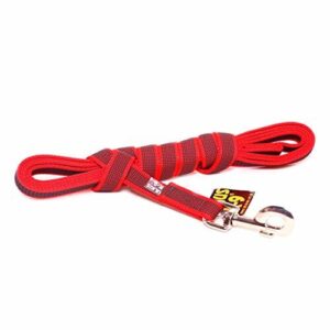 Julius-K9, 216GM-R-S5 Color & Gray Guowana smycz czerwono-szara 20 mm x 5 m ze szlufką, maks. dla 50 kg psów