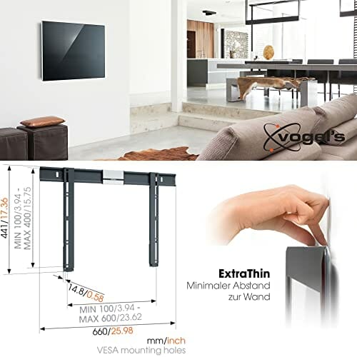 Vogel'S THIN 505 ExtraThin Płaski Uchwyt Do Telewizora - obrazek 4