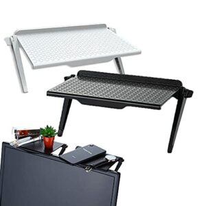 Górna półka na ekran TV, 2 szt. składany stojak na monitor, górna półka na telewizor, półka na ekran, półka na telewizor, półka na skrzynkę na kabel, górny stojak do przechowywania TV Box, do stojaka na telefon komórkowy, pudełka multimedialne