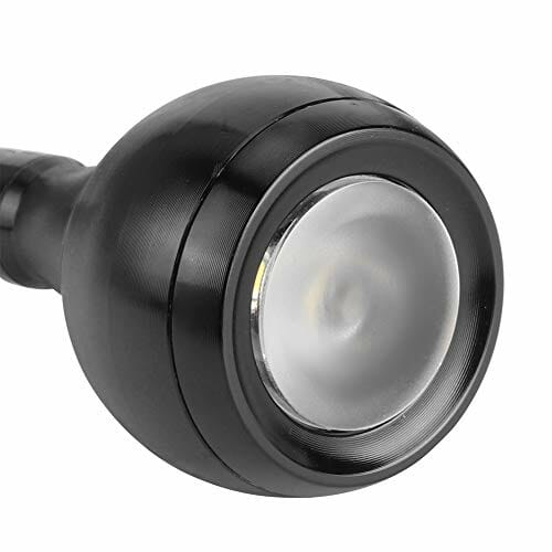 Oumefar Gęsia szyja elastyczna czarna lampka biurkowa LED LED oszczędność energii do sypialni - obrazek 3