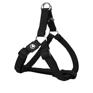 DDOXX Szelki dla psa Air Mesh, Step-In, regulowane, wyściełane, wiele kolorów i rozmiarów, dla małych, średnich i dużych psów, dla psów, szczeniaków, duże, małe | czarne, XS