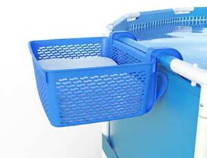 Kosz do przechowywania basenu w kolorze niebieskim, 18,7 l, z tworzywa