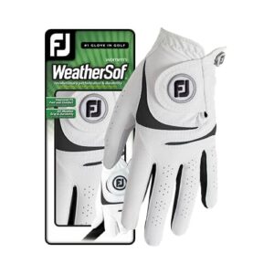 Footjoy Weathersof rękawice golfowe, damskie, białe, L