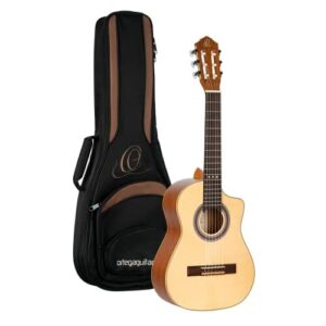 Ortega Guitars Gitara Klasyczna Seria Requinto - głębsze pudło rezonan
