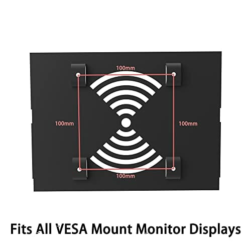 Hikig Mac Mini Mount, niestandardowy metalowy uchwyt na Mac Mini, uchwyt ścienny, uchwyt pod biurkiem, uchwyt VESA do Mac Mini, kompatybilny z Mac Mini 2010 Mac Mini - 2022 M1 Mac Mini, ze śrubami do płyt kartonowo-gipsowych, kotwami, śrubami VESA - obrazek 3