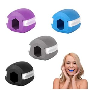 4-częściowy Jawline Exerciser Fitness Ball, Facial Fitness Ball, Ćwiczenia Most do żucia, Twarz Szyja Trener do wzmocnienia i naprężenia obszaru szczęki i szyi
