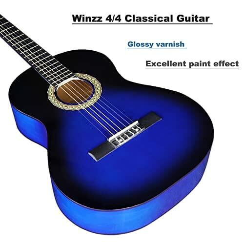 Winzz Z 80 cm gitara klasyczna 4/4 rozmiar dla dorosłych dzieci zestaw - obrazek 4