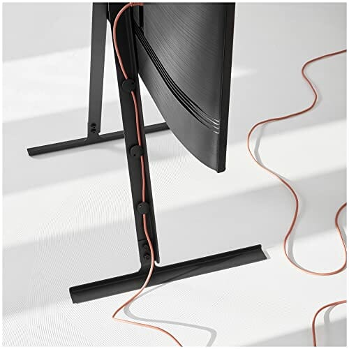 Pedestal Linked wysoki stojak pod telewizor od 40 do 70 cali | wysokiej jakości podstawka pod telewizor do salonu | wysoki stojak na telewizor | wyjątkowy stojak na telewizor | podwyższenie telewizora (czarny) - obrazek 7