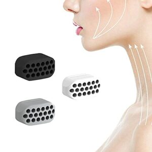 RoserRose 3-częściowa piłka do trenowania żuchwy, trener żuchwy, trener linii żuchwy, napinacz twarzy, przyrząd do ćwiczenia żuchwy, urządzenie do wzmacniania i napinania obszaru żuchwy i szyi, określ linię żuchwy