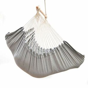 AMANKA Fotel wiszący XXL z komorą boczną i poduszką – 220 x 120 cm, hamak zewnętrzny do 150 kg