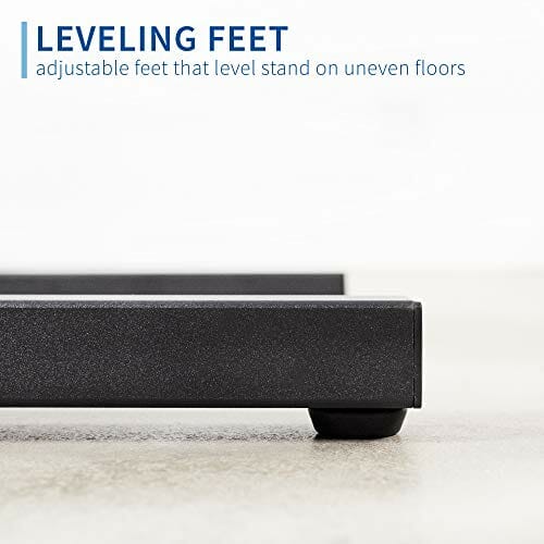 VIVO Stojak podłogowy do telewizora z płaskim panelem LED LCD o przekątnej od 13 do 42 cali, przenośny wyświetlacz z regulacją wysokości, mocowanie STAND-TV07 - obrazek 2