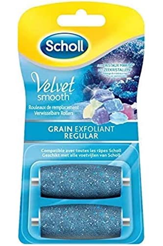 Scholl Velvet Smooth 3040254 Rolki do Pilnika, Niebieski, 2 szt.
