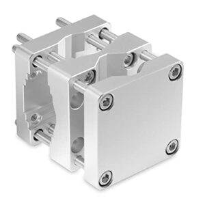 Menz Sonnenschirmhalter Balkongeländer – Aluminium Sonnenschirm Balkon Halterung für alle Sonnenschirme – Stabiler Schirmständer-Ersatz, Silber