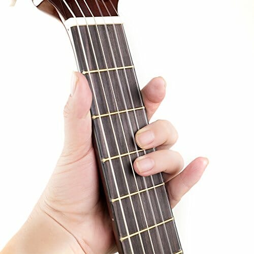 HUAWIND Gitara koncertowa dla początkujących 3/4, 6 nylonowych strun, zestaw gitar koncertowych z torbą koncertową 36", dla dzieci, dorosłych, początkujących - obrazek 3