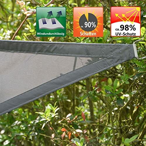 AMANKA UPF50+ UV ?agiel cieniuj?cy - 2x2 m poliester kwadratowy ochron - obrazek 8