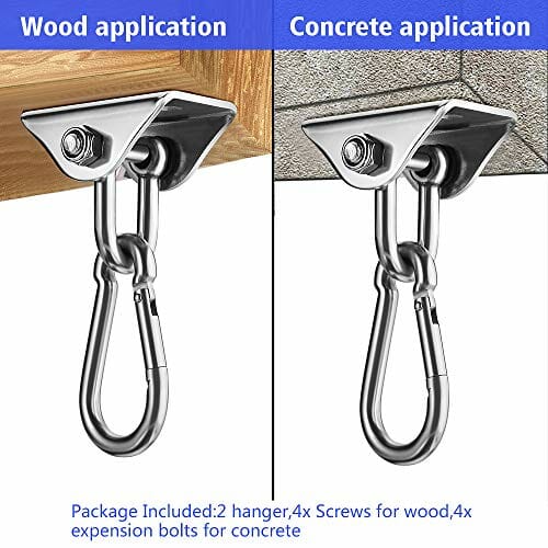 2 sztuki o pojemności 450 kg, obracane o 180°, ciche haki sufitowe do - obrazek 7