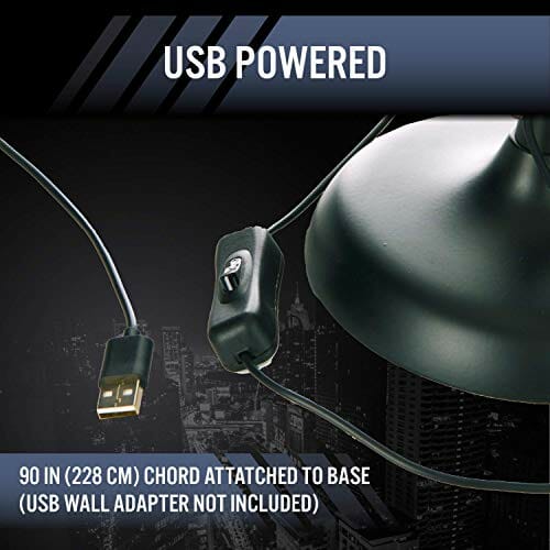 Paladone Batwing Lampa Biurkowa, Czarny, 35.56 x 25.4 x 15.24 cm - obrazek 7